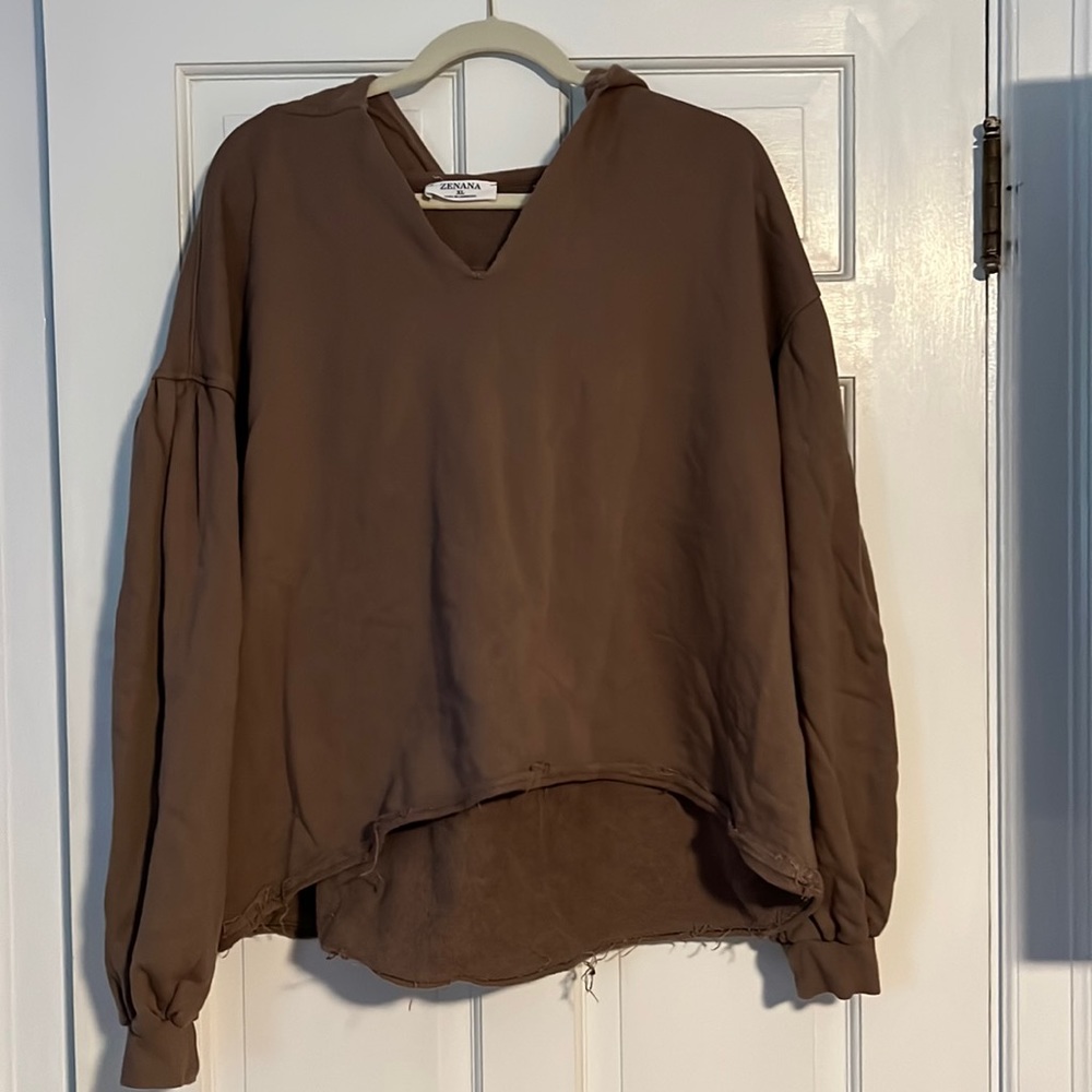 Zenana crop sweat shirt